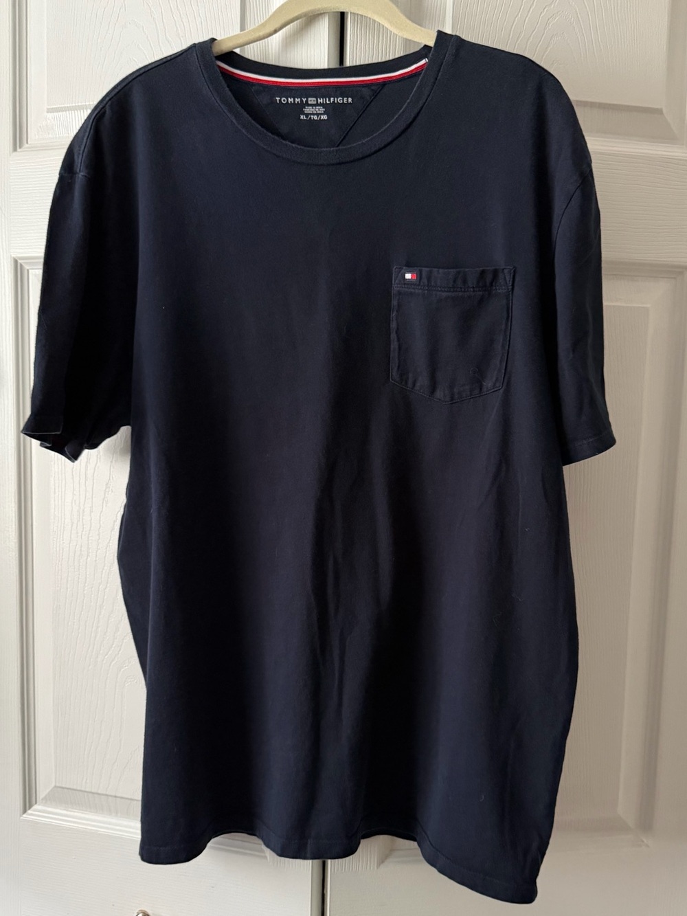 Tommy Hilfiger, Men’s T-Shirt, XL, Good Condition, Navy